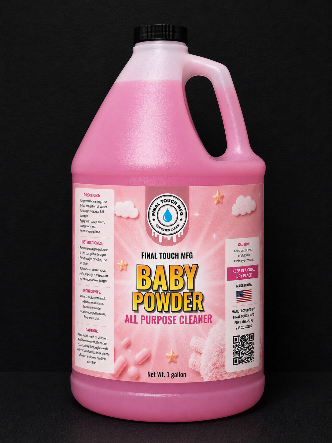 FINAL TOUCH MFG ALL PURPOSE CLEANER – BABY POWDER SCENTED