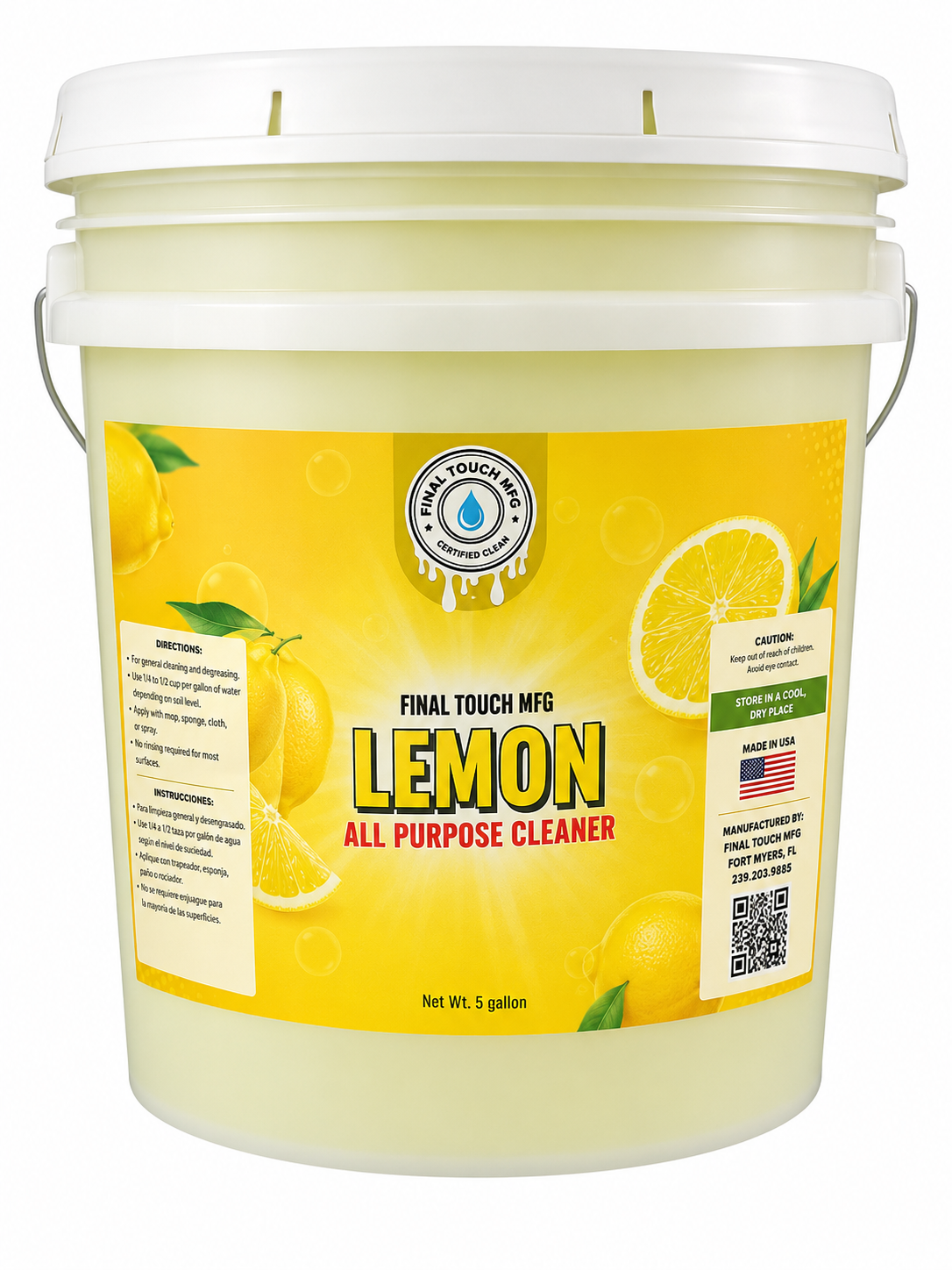 FINAL TOUCH MFG ALL PURPOSE CLEANER – LEMON SCENTED