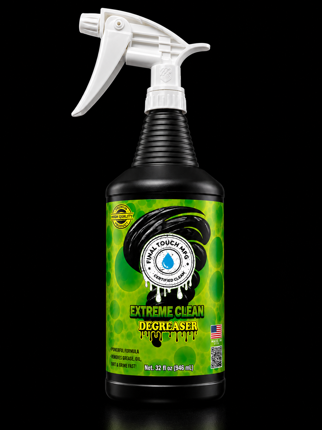 FINAL TOUCH MFG EXTREME CLEAN DEGREASER | POWERFUL MULTI-PURPOSE CONCENTRATED CLEANER
