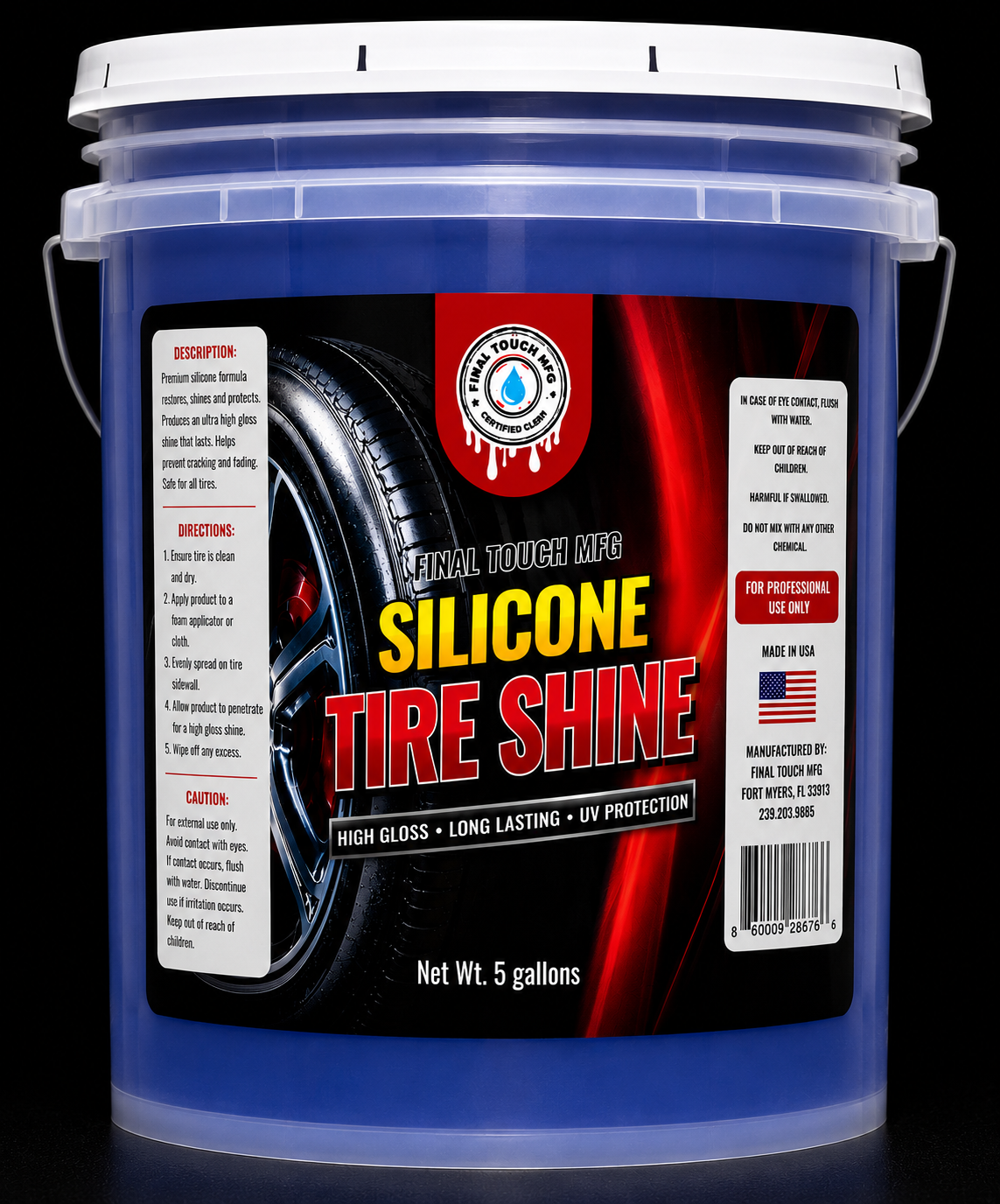 FINAL TOUCH MFG SILICONE TIRE SHINE | LONG LASTING SHOWROOM FINISH